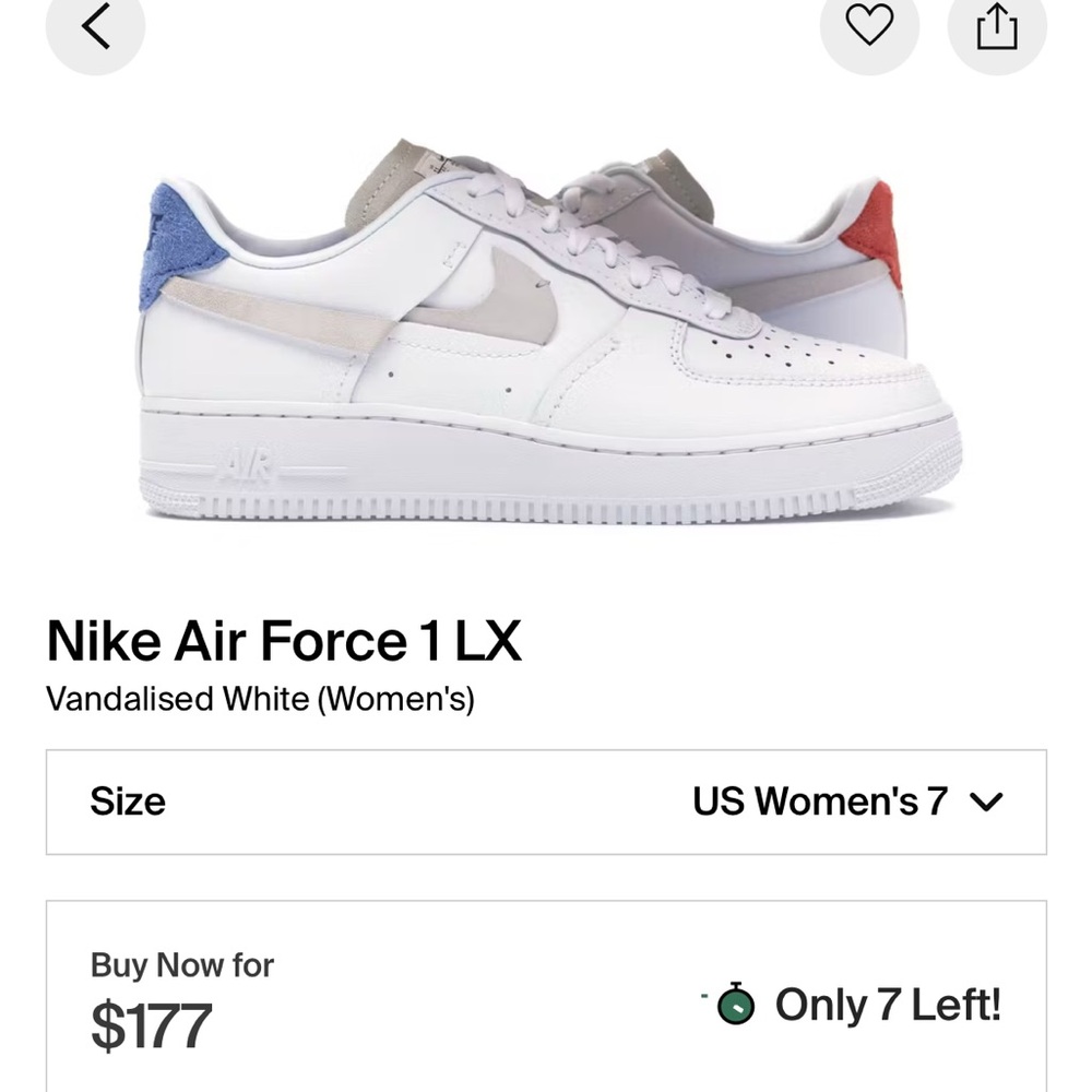 Nike Air Force 1 LX Vandalised White